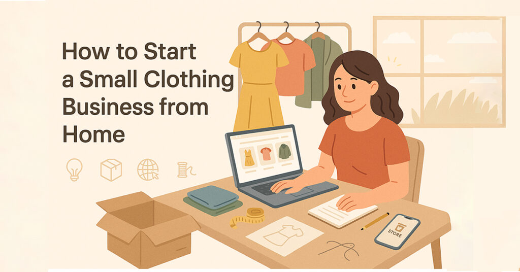 How to start a small clothing business from home