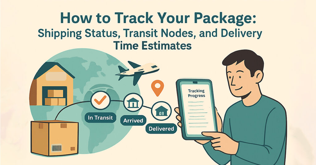 How to track your package Shipping staus Transit Nodes an Delivery time estimates