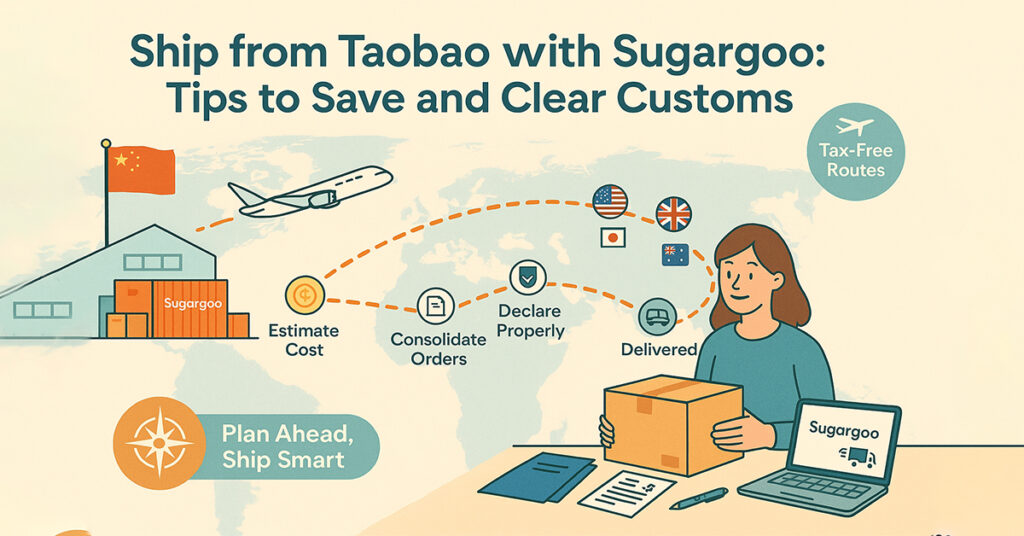Ship from Taobao with Sugargoo Tips to save and clear customs