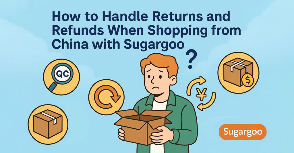 How to Handle Returns and Refunds When Shopping from China with Sugargoo