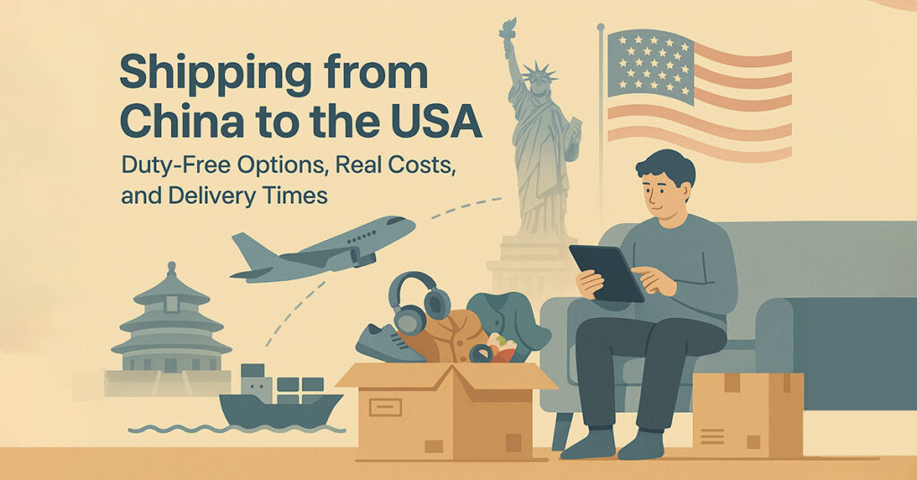 Shipping from China to the USA: Duty-Free Options, Real Costs, and Delivery Times Shipping from China to the USA