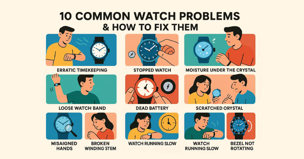 10 Common Watch Problems & How to Fix Them