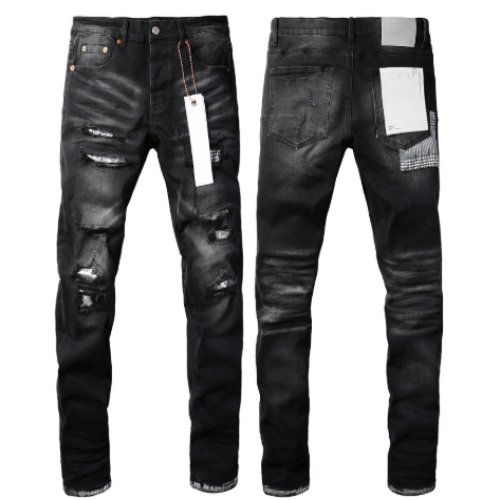 DesignEdge Stretch Skinny Jeans Men’s Slim Fit Hip Hop Streetwear Denim Pants