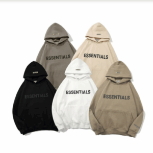 Essentials FOG 3D Letter Print Fleece Hoodie Unisex Streetwear Pullover Sweatshirt
