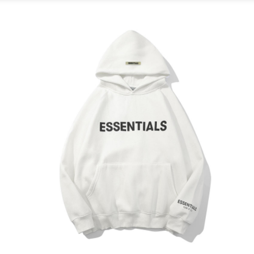 Essentials FOG 3D Letter Print Fleece Hoodie Unisex Streetwear Pullover Sweatshirt