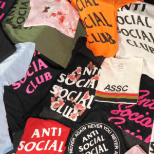 GX ASSC FOG Sakura Graphic T-Shirt Unisex Burgundy Streetwear Short Sleeve Tee