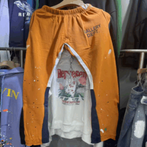 Gallery Dept Paint Splatter Drawstring Sweatpants Unisex Flared High Street Casual Trousers