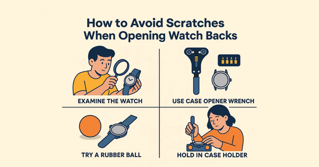 How to Avoid Scratches When Opening Watch Backs