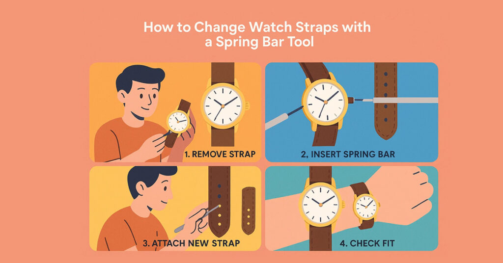 How to Change Watch Straps with a Spring Bar Tool