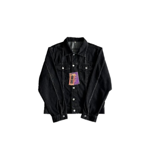 RetroDenim Two-Piece Set Men’s Vintage Denim Jacket and Jeans Streetwear Outfit