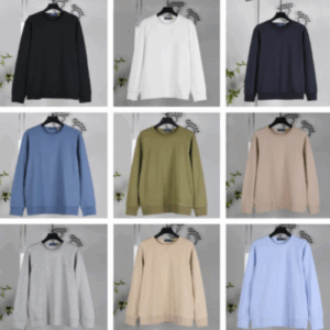 UrbanEase Classic Men’s Crewneck Sweatshirt Long Sleeve Pullover 10 Colors Casual Tops