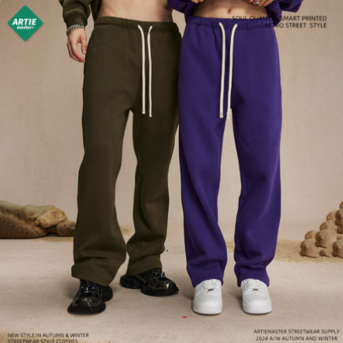 WarmFlex 2025 Men’s Fleece Lined Sweatpants 350g Heavyweight Straight Leg Loose Fit Casual Trousers