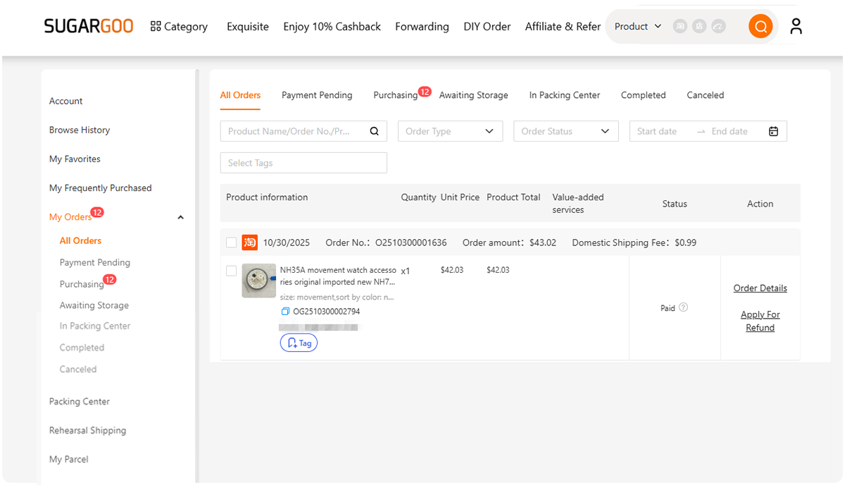 sugargoo-Accept-order-and-complete-purchase