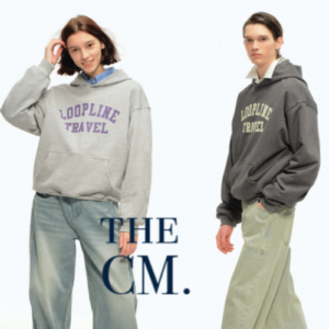 CountryMoment 360g American Letter Print Clean Fit Hoodie Unisex Heavyweight Pullover Sweatshirt