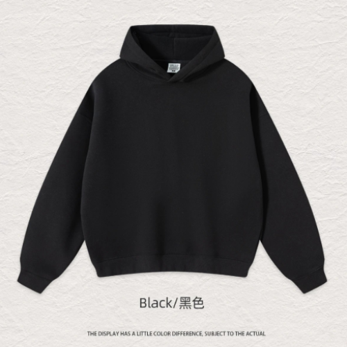 Heavyweight Solid Color Oversized Unisex Hooded Sweatshirt-2 Heavyweight Solid Color Oversized Unisex Hooded Sweatshirt