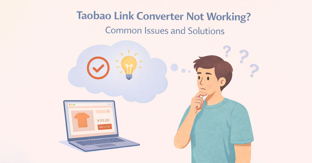 Taobao Link Converter Not Working? Common Issues and Solutions Taobao link converter not working