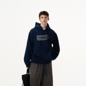 MADWITCH Distorted Letter Print Clean Fit Hoodie Loose Unisex Vintage Streetwear Pullover