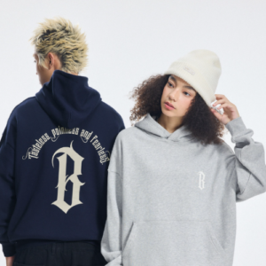 BONELESS Arc Logo Fleece Hoodie Heavyweight American Casual Pullover