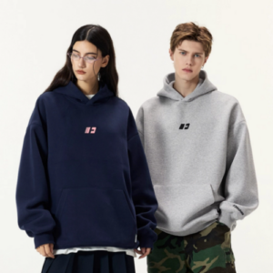 Classic Embroidered Fleece Hoodie Heavyweight Unisex Sweatshirt