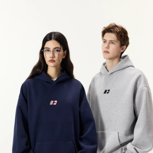 Classic Embroidered Fleece Hoodie Heavyweight Unisex Sweatshirt