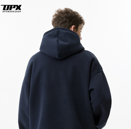 DPX Heavyweight Patch Embroidered Street Hoodie Oversized Unisex Pullover