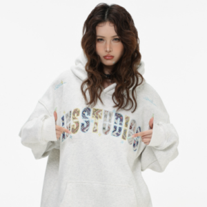 INSstudios Woven Patch Series Fleece Lined Hoodie