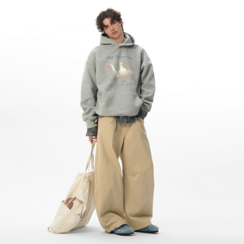 Lucky Duck 400G Graphic Hoodie Spring Fall Unisex Sweatshirt