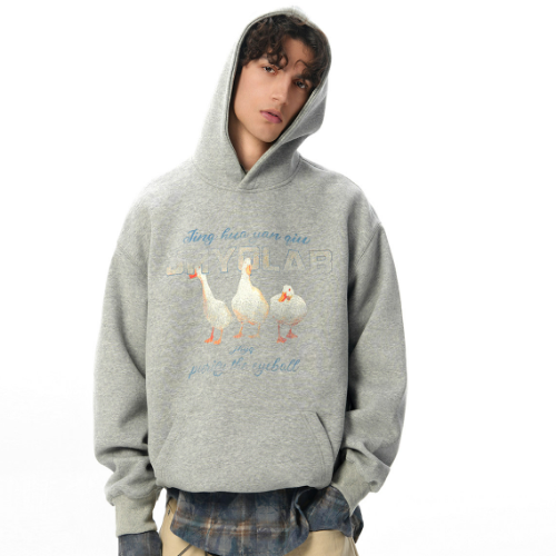 Lucky Duck 400G Graphic Hoodie Spring Fall Unisex Sweatshirt
