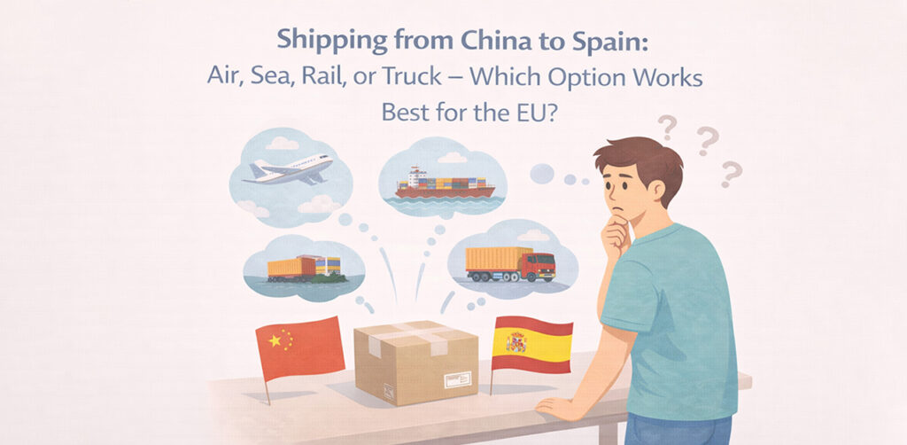 Shipping from China to Spain