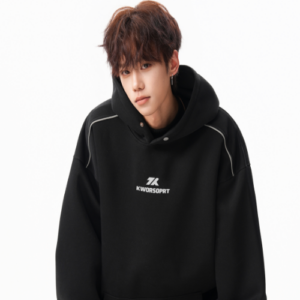 UrbanForge Core Embroidered Fleece Hoodie Oversized Unisex Jacket