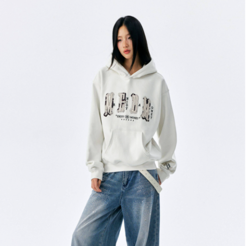 MEDM Street Relaxed Fit Fleece Hoodie