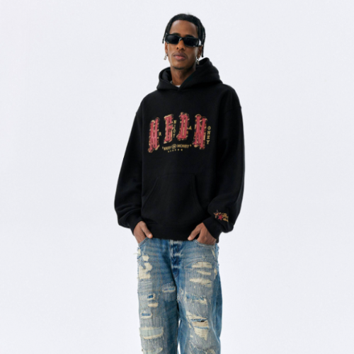 MEDM Street Relaxed Fit Fleece Hoodie