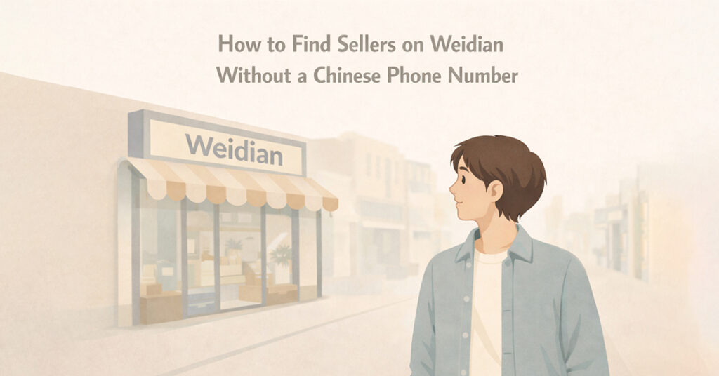 How to Find Sellers on Weidian Without a Chinese Phone Number