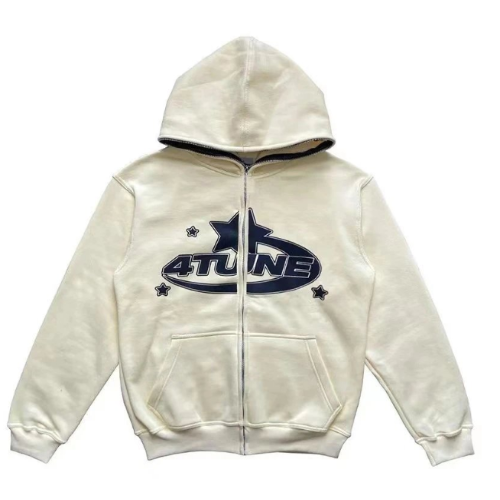 Oversized Gothic Zip-Up Hoodie Dark Street Harajuku Unisex Jacket