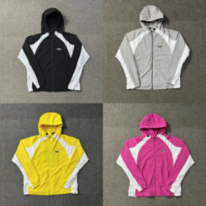 Streetwear Hooded Colorblock Windproof Quick-Dry Athletic Jacket