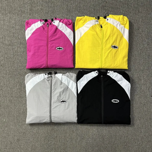 Streetwear Hooded Colorblock Windproof Quick-Dry Athletic Jacket