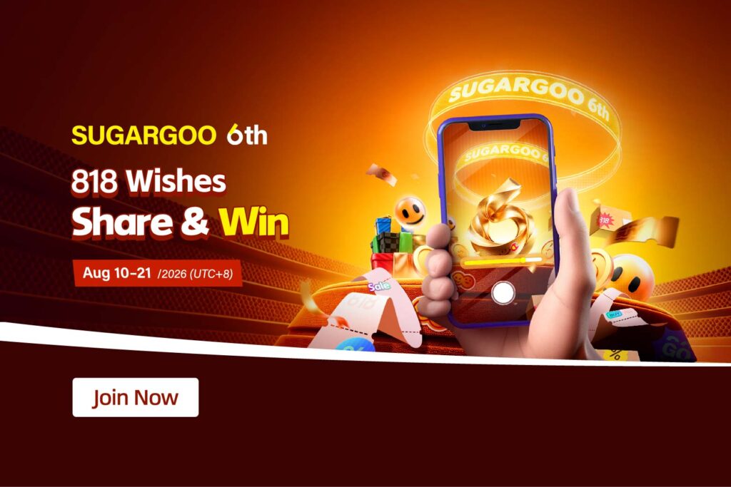 SUGARGOO 818 Birthday Wish Challenge: Win a ¥50 Coupon and ¥2000 Bonus 2026-Sugargoo-818-warm-up-event