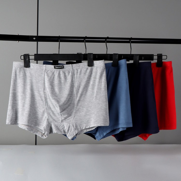 2-Pack Men's Plus Size Modal Loose Fit Boxer Shorts 4XL-13XL-2