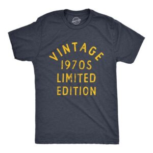 Men's 1970s Limited Edition Funny Graphic Pure Cotton T-Shirt-1