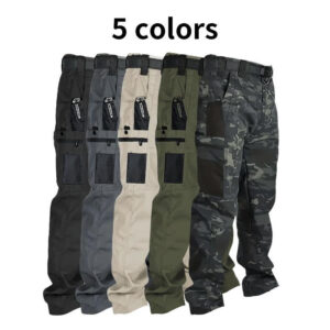 Men's Tactical Cargo Pants Water-Resistant Multi-Pocket Outdoor Work Pants-1