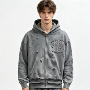 Streetwear Hoodie Wide Leg Sweatpants Two-Piece Set-1
