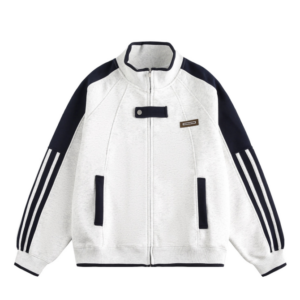 Varsity Jacket Patchwork Athletic Streetwear Sweatshirt Jacket-1