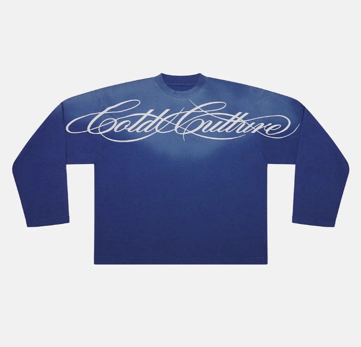 Vintage Distressed Letter Graphic Relaxed Fit Long Sleeve T-Shirt-2